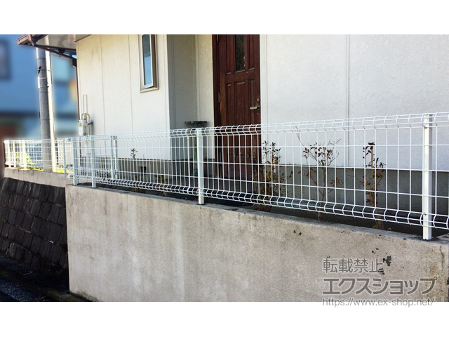 神奈川県横浜市ののフェンス・柵 ハイグリッドフェンスUF8型 フリーポールタイプ 施工例