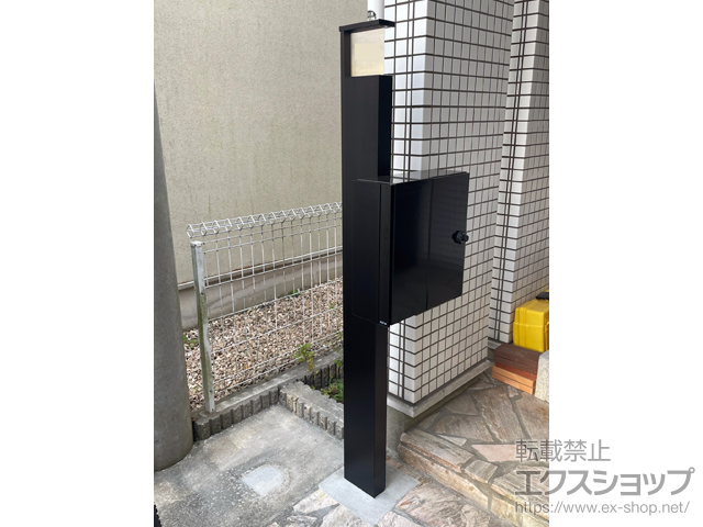 神奈川県鎌倉市のの機能門柱・ポスト アクシィ1型 機能門柱 メーカーカタログ組み合わせ例-5 施工例