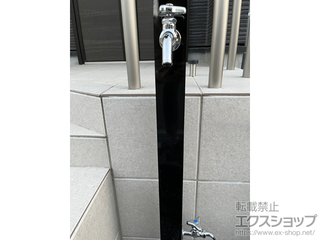 千葉県流山市のの立水栓・ガーデンシンク 立水栓ユニット コロル 補助蛇口仕様 施工例