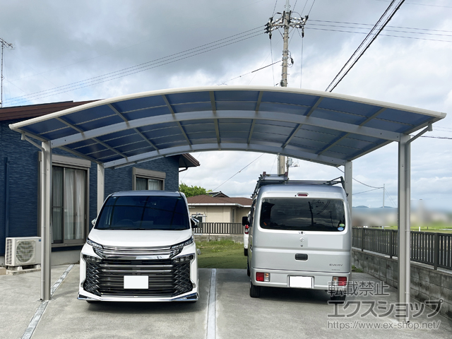 山口県山陽小野田市ののカーポート アリュース ツイン　積雪〜20cm対応 施工例