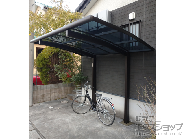 千葉県大網白里市ののサイクルポート・駐輪場 プレシオスポート ミニ 積雪〜20cm対応 施工例