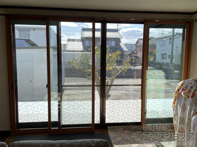 愛知県一宮市のの二重窓（内窓） インプラス 引違い窓 4枚建 施工例