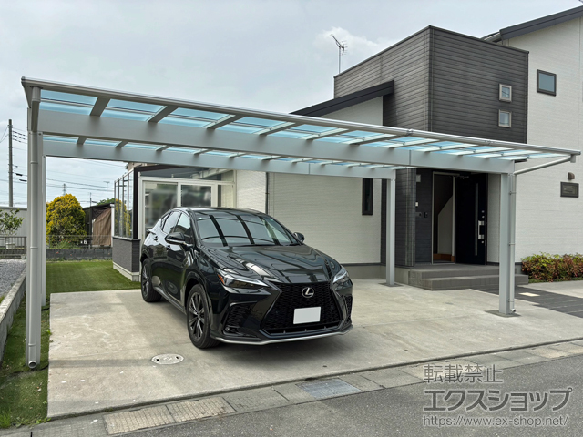 埼玉県加須市ののカーポート エフルージュ トリプル FIRST 積雪〜20cm対応 施工例