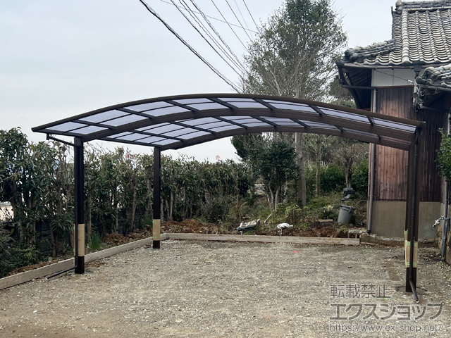 佐賀県伊万里市ののカーポート アリュース ツイン　積雪〜20cm対応 施工例