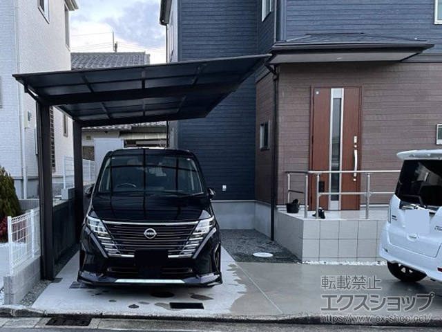 兵庫県川辺郡猪名川町ののカーポート ソリッドポート 積雪〜20cm対応 施工例