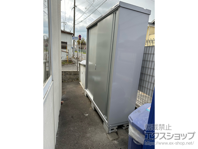 大阪府和泉市のの物置・屋外倉庫 シンプリー 一般型 1740×515×1903 MJX-175E-PS 施工例