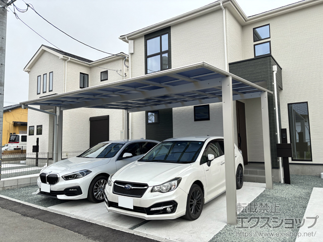 熊本県熊本市ののカーポート エフルージュ ツイン FIRST 積雪〜20cm対応 施工例