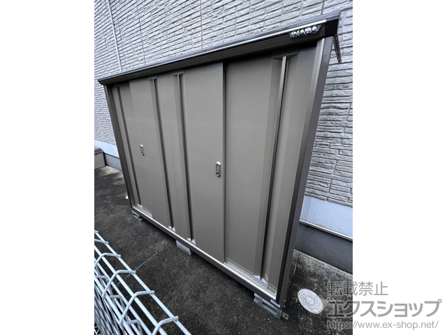 徳島県鳴門市のの物置・屋外倉庫 ナイソーシスター　1940×580×1603 KMW-196D-NG 施工例