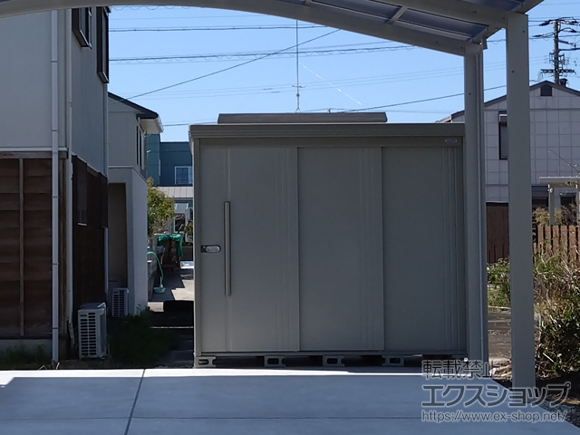 徳島県小松島市のの物置・屋外倉庫 Mr.ストックマンダンディ 一般型 2532×1922×2110 ND-2519-W 施工例