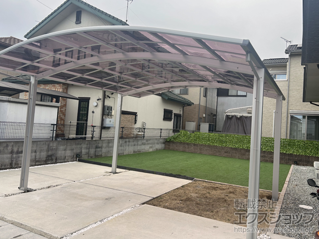 兵庫県姫路市ののカーポート アリュース ツイン　積雪〜20cm対応 施工例