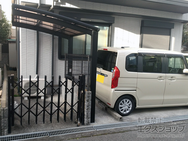 兵庫県伊丹市ののサイクルポート・駐輪場 ネスカRミニ (ラウンドスタイル) 積雪〜20cm対応 施工例