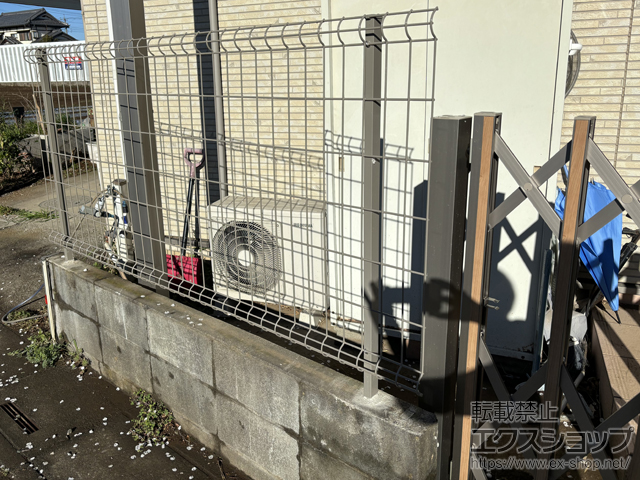 埼玉県さいたま市ののフェンス・柵 ハイグリッドフェンスUF8型　フリーポールタイプ 施工例