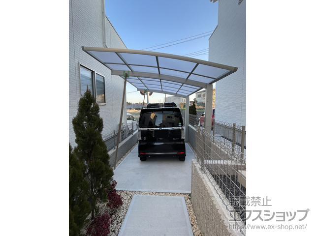 千葉県八千代市ののカーポート プレシオスポート 積雪〜20cm対応 施工例