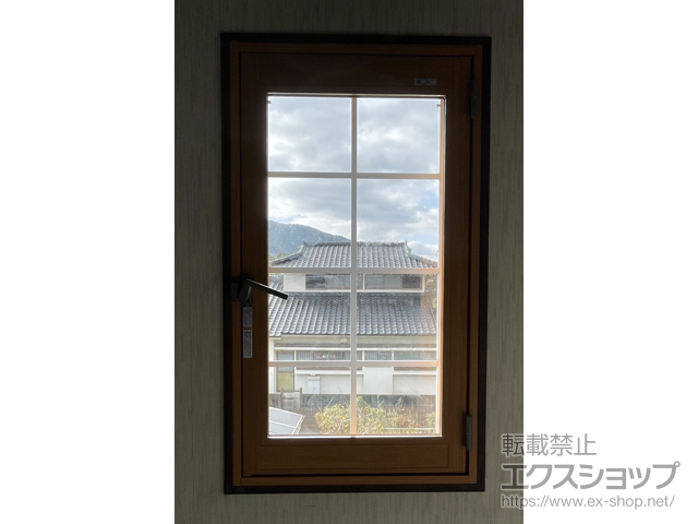 鹿児島県薩摩川内市のの二重窓（内窓） インプラス 開き窓 外観左吊元 施工例