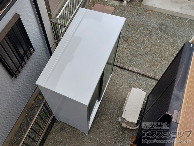 神奈川県小田原市のの物置・屋外倉庫 シンプリー 一般型 1520×755×1903 MJX-157E-JG 施工例