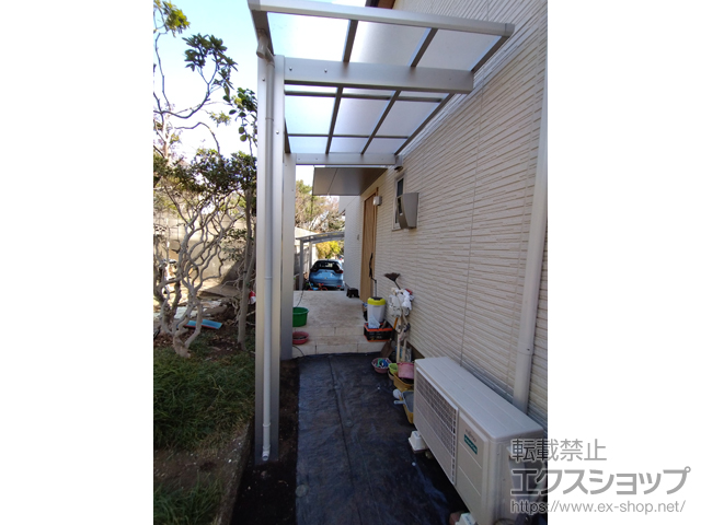 東京都世田谷区ののテラス屋根 レセパ Lタイプ 独立タイプ 積雪〜20cm対応 施工例