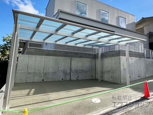 兵庫県神戸市ののカーポート エフルージュ ツイン FIRST 積雪〜20cm対応 施工例