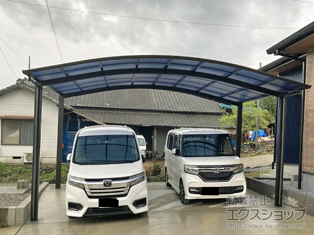 大分県中津市ののカーポート アリュース ツイン　積雪〜20cm対応 施工例