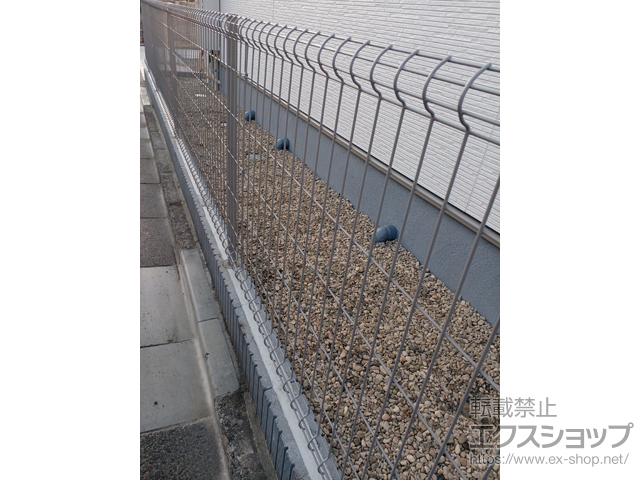 宮城県仙台市ののフェンス・柵 イーネットフェンス 3F型　自由柱施工 施工例