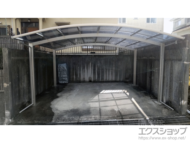 三重県伊賀市ののカーポート アリュース ツイン　積雪〜20cm対応 施工例