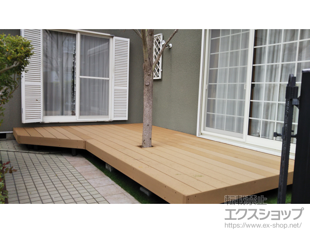京都府京都市ののウッドデッキ 樹ら楽ステージ 施工例