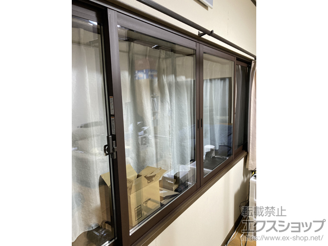 埼玉県熊谷市のの二重窓（内窓） インプラス 引違い窓 4枚建 施工例
