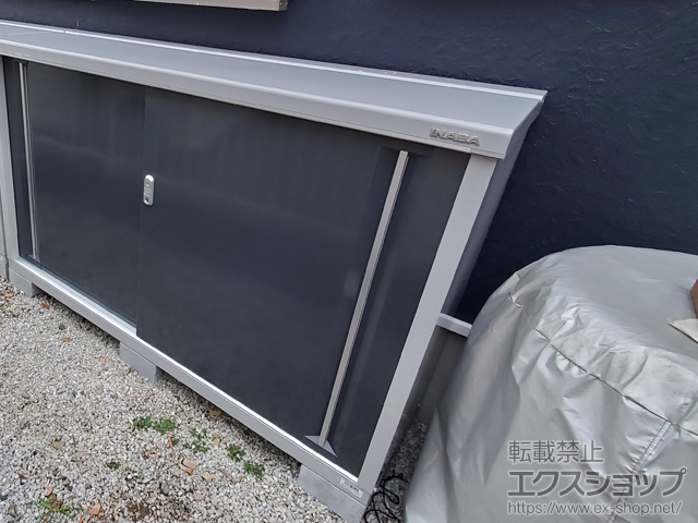 埼玉県比企郡小川町のの物置・屋外倉庫 シンプリー 一般型 1740×515×1103 MJX-175B-CG 施工例