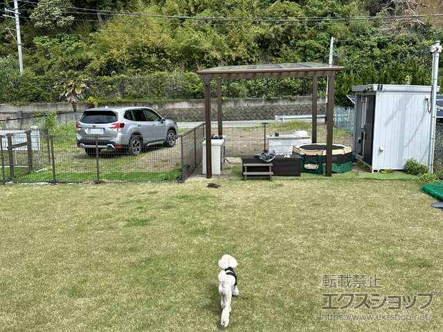 和歌山県日高郡美浜町ののフェンス・柵 ハイグリッドフェンスN1型 間仕切りタイプ 施工例