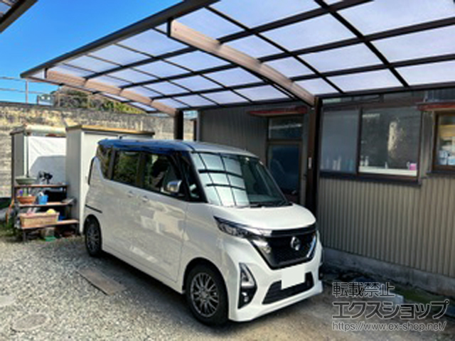 静岡県静岡市ののカーポート プレシオスポート 縦連棟 積雪〜20cm対応 施工例