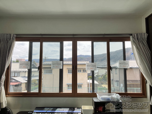 長野県岡谷市のの二重窓（内窓） インプラス 引違い窓 4枚建 施工例