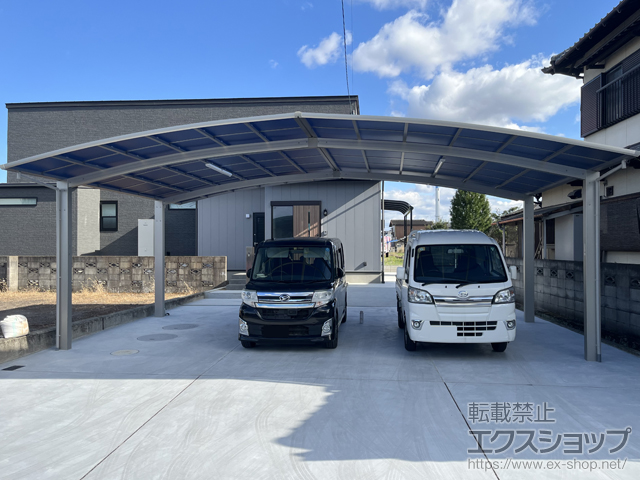 香川県高松市ののカーポート アリュース 600タイプ 3台用 積雪〜20cm対応 施工例