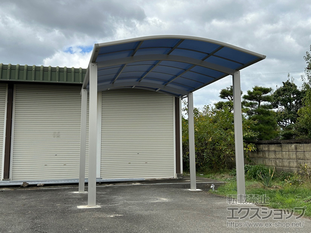 兵庫県加古郡稲美町ののカーポート アリュース 600タイプ 1台用 4本柱 積雪〜20cm対応 施工例