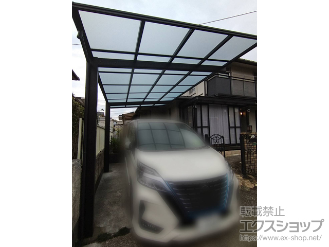 福岡県北九州市ののカーポート エフルージュ FIRST 600タイプ 1台用 積雪〜20cm対応 施工例
