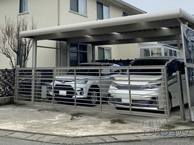 福井県福井市ののカーゲート ワイドオーバードアS1型 手動式 施工例