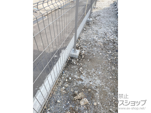 静岡県静岡市ののフェンス・柵 イーネットフェンス 3F型 自由柱タイプ 施工例