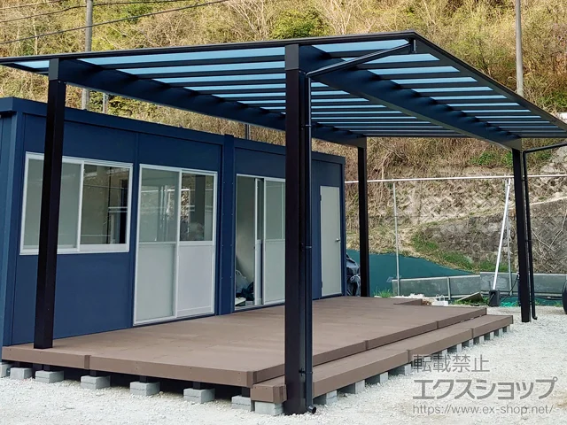 ���{���Ύs�̂̃E�b�h�f�b�L�A�J�[�|�[�g �G�t���[�W�� FIRST 600�^�C�v 3��p �ϐ�`20cm�Ή� �{�H��