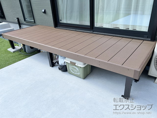 福岡県嘉穂郡桂川町ののウッドデッキ マージウッドデッキ 施工例