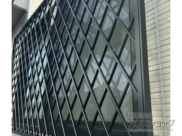 東京都多摩市のの面格子・窓格子、フェンス・柵・塀 アルミ面格子 ヒシクロス 施工例