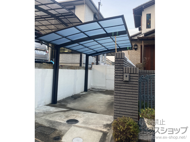 奈良県生駒市ののカーポート アリュース 600タイプ 1台用 積雪〜20cm対応 施工例