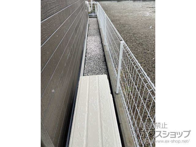 千葉県柏市ののフェンス・柵 イーネットフェンス 3F型 自由柱施工 施工例