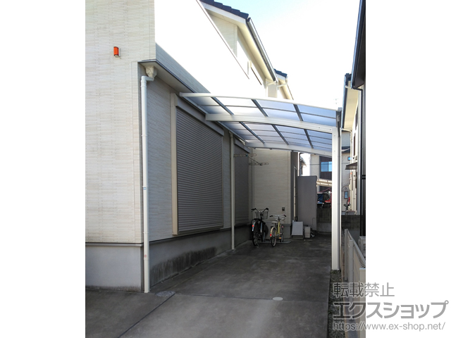 兵庫県高砂市ののカーポート アリュース 600タイプ 1台用 積雪〜20cm対応 施工例