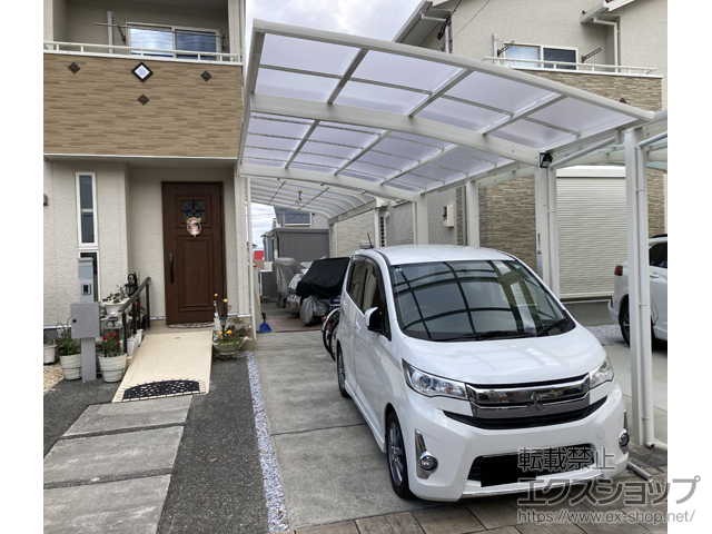 福岡県春日市ののカーポート アリュース 600タイプ 1台用 積雪〜20cm対応 施工例