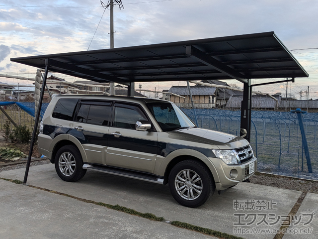 栃木県下野市ののカーポート エフルージュ FIRST 600タイプ 1台用 積雪〜20cm対応+着脱式サポート 施工例