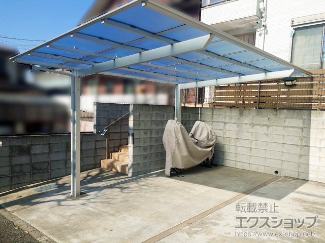 神奈川県横浜市ののカーポート ソリッドポート 積雪〜20cm対応 施工例