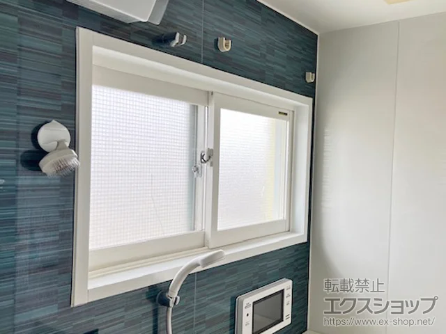 東京都目黒区のの内窓（二重窓・二重サッシ） プラマードU 浴室引違い窓 ユニットバス納まり 額縁下補強材無し 施工例