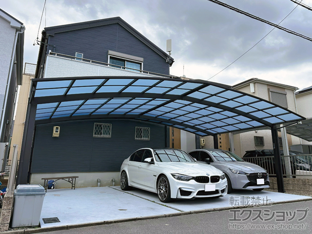 愛知県名古屋市ののカーポート アリュース 600タイプ 3台用 積雪〜20cm対応 施工例