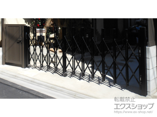 東京都豊島区のの門扉 開き門扉AB TM2型 片開き　柱使用 施工例