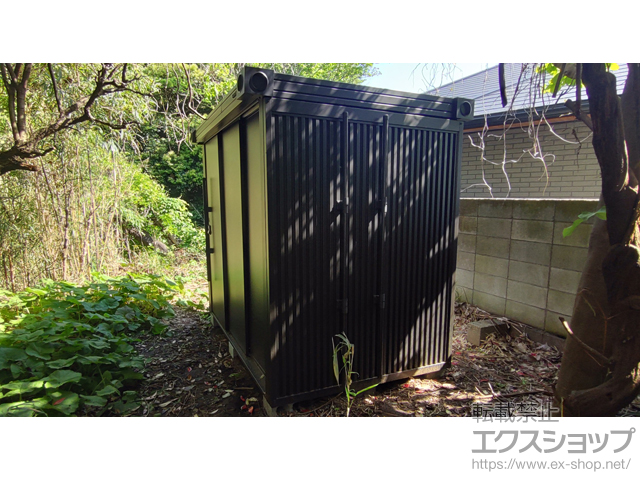 神奈川県鎌倉市のの物置・屋外倉庫 エルモ BEAMS DESIGN モデル 一般型 LMD-2215-BM 施工例