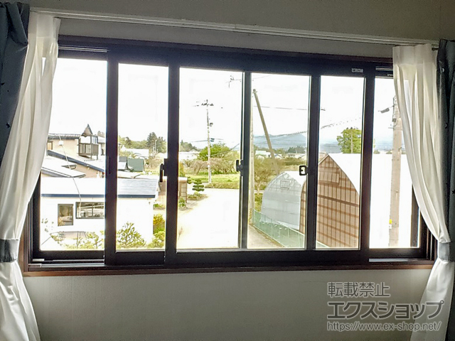 福島県大沼郡会津美里町のの二重窓（内窓） インプラス 引違い窓 2枚建 施工例