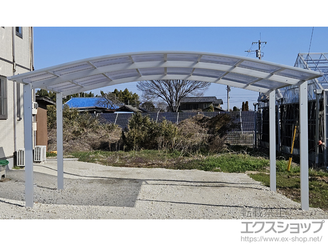 群馬県館林市ののカーポート アリュース ツイン　積雪〜20cm対応 施工例